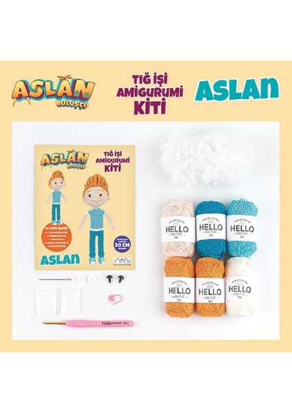 Tuva Tığ Işi Amigurumi Kiti: Aslan Buluşçu