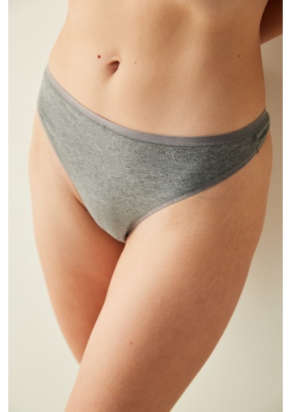 Gri Cosy Tanga Külot