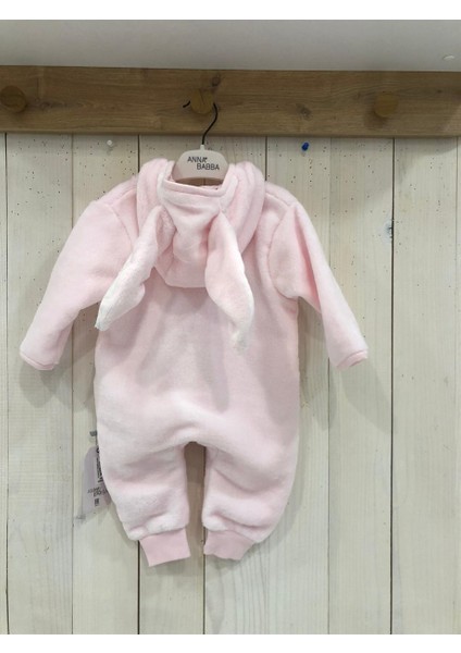 Tavşan Kulaklı Kapüşonlu Yumuşak Soft Kumaş Önden Fermuarlı Prenses Tavşan Desenli Kız Bebek Tulum Kozmonot fiyatları