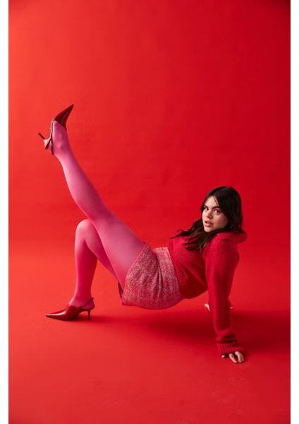 Pembe Fashion Wet Look Külotlu Çorap fiyatları