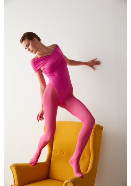 Pembe Fashion Wet Look Külotlu Çorap modelleri