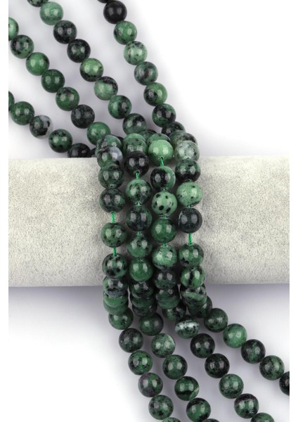 Anyolit Doğal Taş Dizi 10 mm Küre Kesim