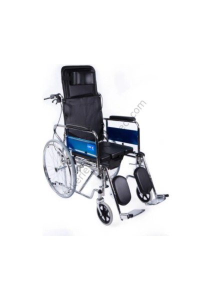 KY608GC Sırtı Yatar Ayak Kalkar Tuvalet Özellikli Tekerlekli Sandalye