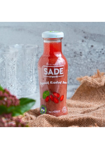 Sade Organik Sade Kızılcık Suyu 250 ml