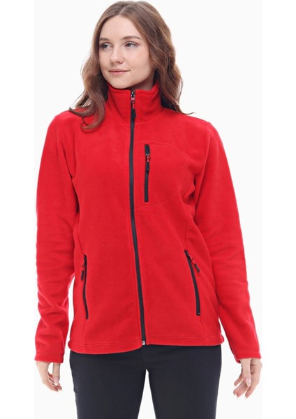 Kadın Pro Rüzgar Geçirmez 5 Cepli Tam Fermuarlı Outdoor Polar Ceket TMFR869866011