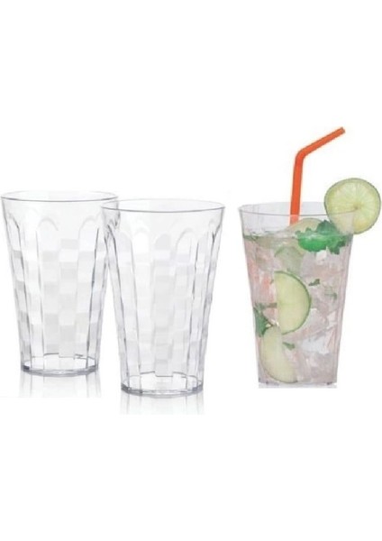 Pırlanta Bardak 2'Li Set 475 Ml Şeffaf