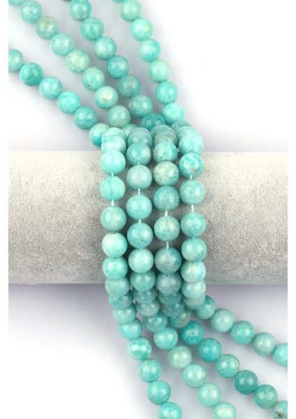 Amazonit Doğal Taş Dizi 10 mm Küre Kesim
