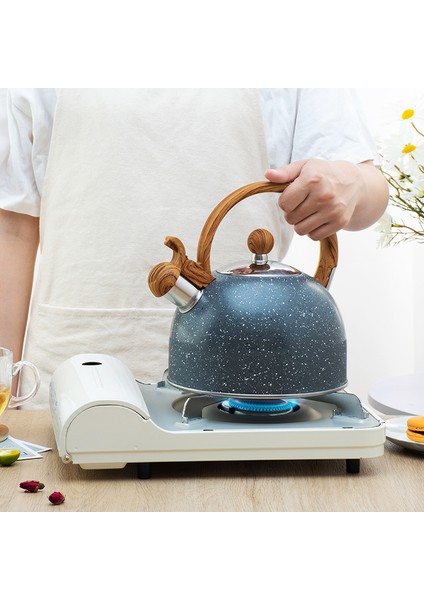 Feiyuansu Ahşap Tahıl Sapı Islık Su Isıtıcısı 2.5l (Yurt Dışından)