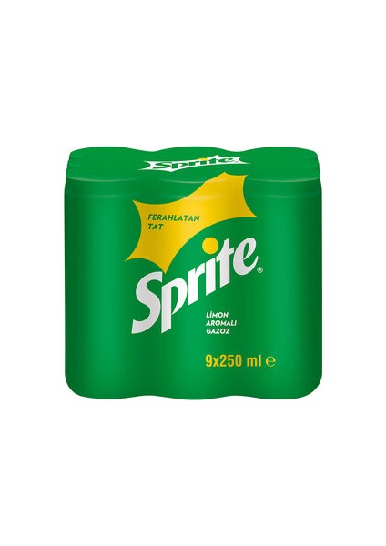 Limon Aromalı Gazoz 9X250 ml