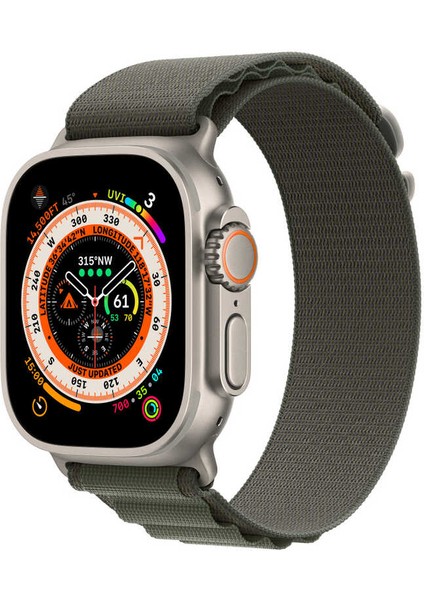 Apple Watch 7 41MM Kordon Wiwu Wu-01 Hasır Örgü Strap Kayış