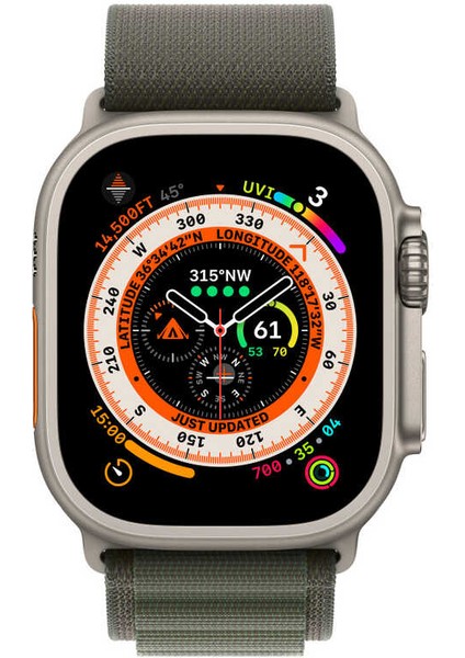 Apple Watch 7 41MM Kordon Wiwu Wu-01 Hasır Örgü Strap Kayış