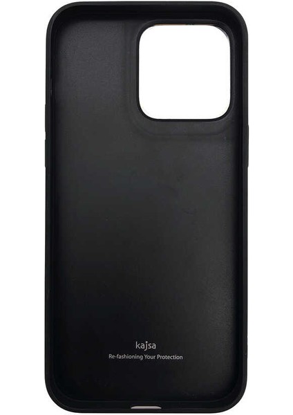 Apple iPhone 14 Plus Kılıf Soft Deri Metal Kamera Çerçeveli ​kajsa Litchi Kapak
