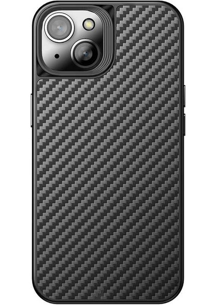 Apple iPhone 14 Plus Kılıf Aramid Karbon Fiber Magsafe Özellikli Wlons Radison Kapak