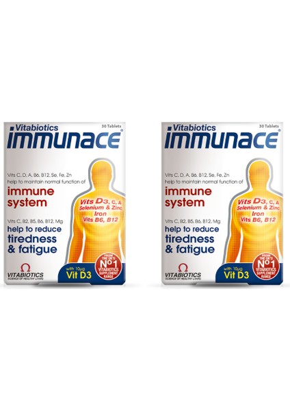 Immunace Vitabiotics 30 Tablet 2'li