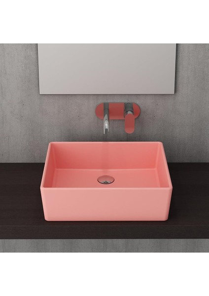 Bocchi Milano Çanak Lavabo 50 Cm Mat Somon 1215-032-0125