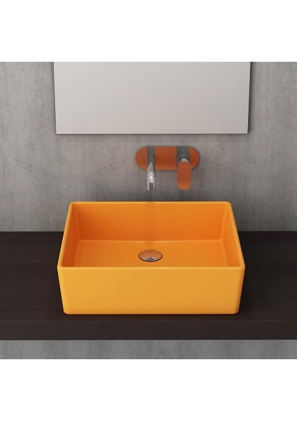 Bocchi Milano Çanak Lavabo 50 Cm Parlak Mandalina Sarısı 1215-021-0125 fiyatları
