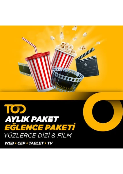 1 Aylık Eğlence Paketi - (Web + Cep + Tablet + Smart TV)