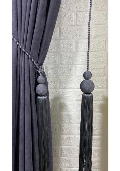 Perde Aksesuar Seti ( Üçlü Set ) 2 Adet Braçol 1 Adet Orta Sarkıt