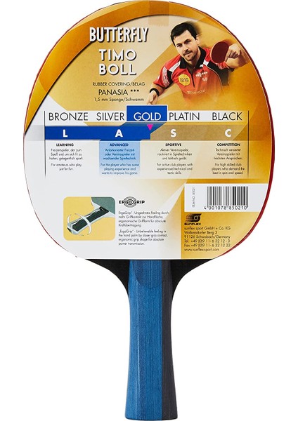 Tımo Boll Gold Masa Tenisi Raketi Itf modelleri