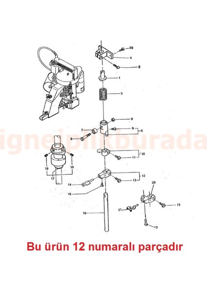 Çuval Ağzı Dikiş Makinesi Lüper Kütüğü