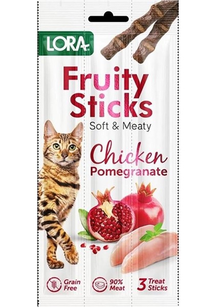 Tavuk Etli Narlı Kedi Stick Ödül 3X5GR