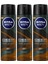 Keyonlıne - Men Deep Dimension Aktif Karbon Espresso Erkek Deodorant 150 Mlx3 Keyonline 1