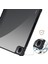 Xiaomi Pad 5 / Pad Için 5 Pro Tri-Katı Stand Tablet Kılıf Pu Deri Deri Ön Şeffaf Akrilik Arka Tam Vücut Koruyucu Kapak, Destek Otomatik Uyanma / Uyku Fonksiyonu (Yurt Dışından) 5