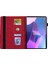 Lenovo Pad Pro 2022 / Tab Için P11 Pro Gen 2 Baskılı Çiçek Deseni Tablet Kılıf Pu Deri Deri Stand Kartı Kapak Elastik Bant ve Pen Döngüsü (Yurt Dışından) 3