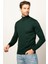 Slim Fit Dar Kesim Tam Boğazlı Yaka Düz Yün Erkek Kazak 1