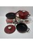 Tencere Tava 14 cm 5 Parça Döküm Mini Tencere Tava Set 6