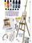 Akrilik Boya Resim Seti Südor Monalisa 12 Renk 70 ml Akrilik Boya 2 Tuval 50X70 Fırça Spatula Şövale 1