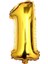 Altın Rakam Folyo Balon Gold Yaş Balon 76 cm Sayı Balon Uçan Balon Helyum Balon 1