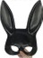 Bunny Maskesi Masquerade Tavşan Maskesi Kadınlar Siyah Uzun Kulaklar Tavşan Bunny Party (Black1) 2