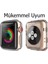 Apple Watch ile Uyumlu 38 40 42 44 45 mm Önü Açık Silikon Şeffaf Kılıf 2