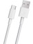 PSM30 1 Metre Süper Hızlı Type-C (Android ve Diğer) Şarj Kablosu Beyaz 1