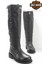 Black Leather Kadın Bot & Bootie HD0777163203 1