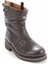 Dark Brown Leather Kadın Bot & Bootie HD0777063403 3