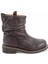 Dark Brown Leather Kadın Bot & Bootie HD0777063403 2