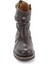 Dark Brown Leather Kadın Bot & Bootie HD0777063403 4