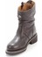 Dark Brown Leather Kadın Bot & Bootie HD0777063403 5