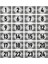 Metal Kapı Masa Dolap Numara Levhası 10X15CM Gümüş Renk 24 Adet (1…24) 1