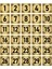 Metal Kapı Masa Dolap Numara Levhası 10X10CM Altın Renk 30 Adet (1…30) 1