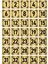 Metal Kapı Masa Dolap Numara Levhası 10X10CM Altın Renk 35 Adet (1…35) 1