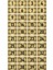 Metal Kapı Masa Dolap Numara Levhası 10X15CM Altın Renk 40 Adet (1…40) 1