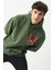 Riders By Lee Loose Fit Rahat Kesim Kapüşonlu Şardonlu Haki Sweatshirt 4