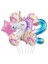 Unicorn Balon Folyo Set Konsept Doğum Günü Set Yaş Balon Set 1