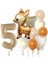 Geyik Balon Woodland Balon Yaş Balon Rakam Konsept Balon Set Doğum Günü Set 1