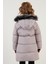 Peluş Astarlı Yakası Suni Kürklü Çıkarılabilir Kapüşonlu Kışlık Mont Kız Çocuk Mont 5760072 5
