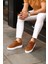 - Taba Süet Bağcıklı Sneakers Erkek Ayakkabı 1