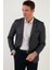 Regular Fit 6 Drop Tek Yırtmaçlı Blazer Ceket Erkek Ceket 216FASERA 1